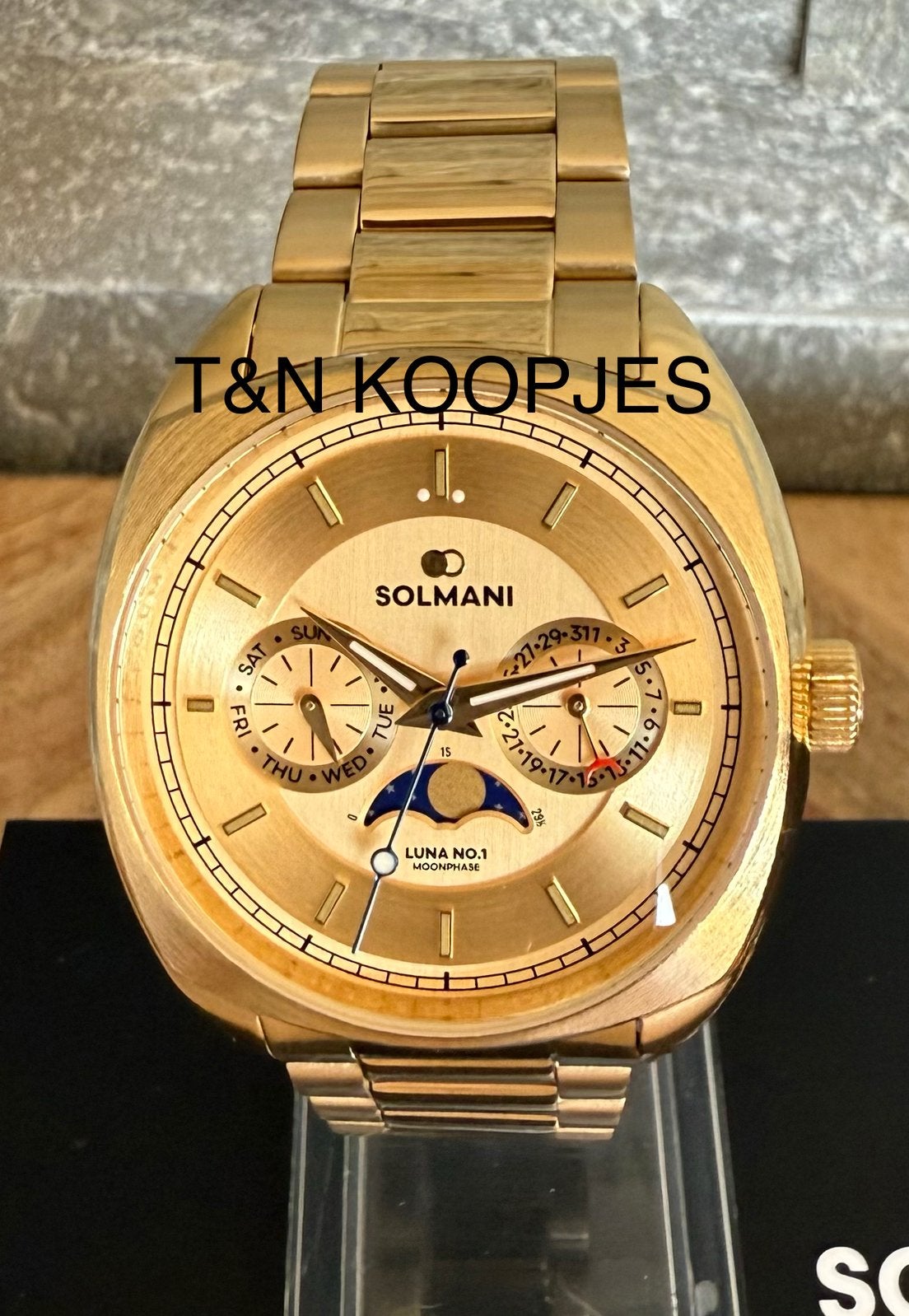 SOLMANI LUNA CHRONO NR0136 TWV699€!💯%NIEUW MET CERTIFICAAT, Ophalen of Verzenden, Nieuw