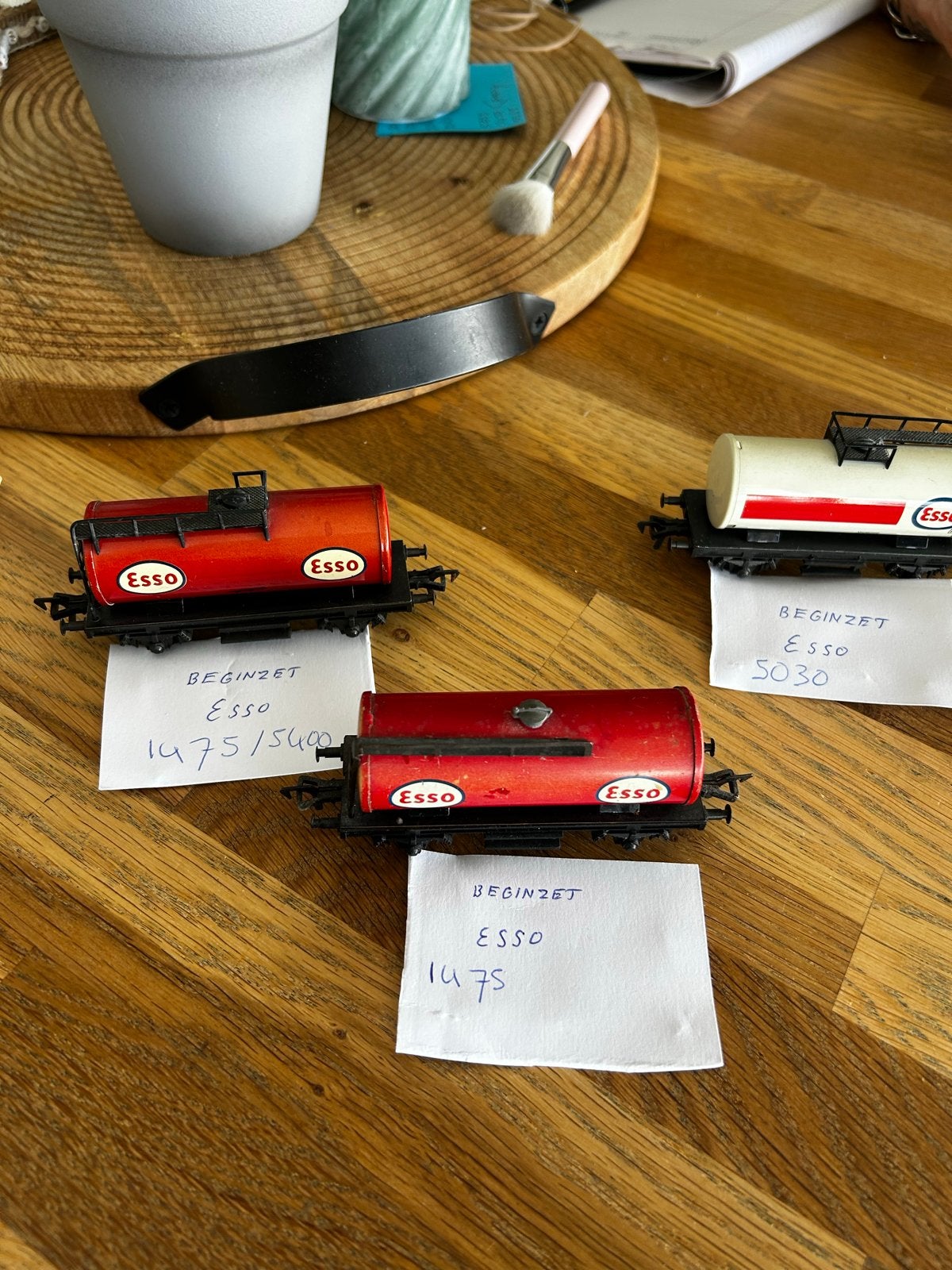 Fleischmann Esso Ketelwagens (3 stuks), Verzenden, Gebruikt, Wagon, Fleischmann
