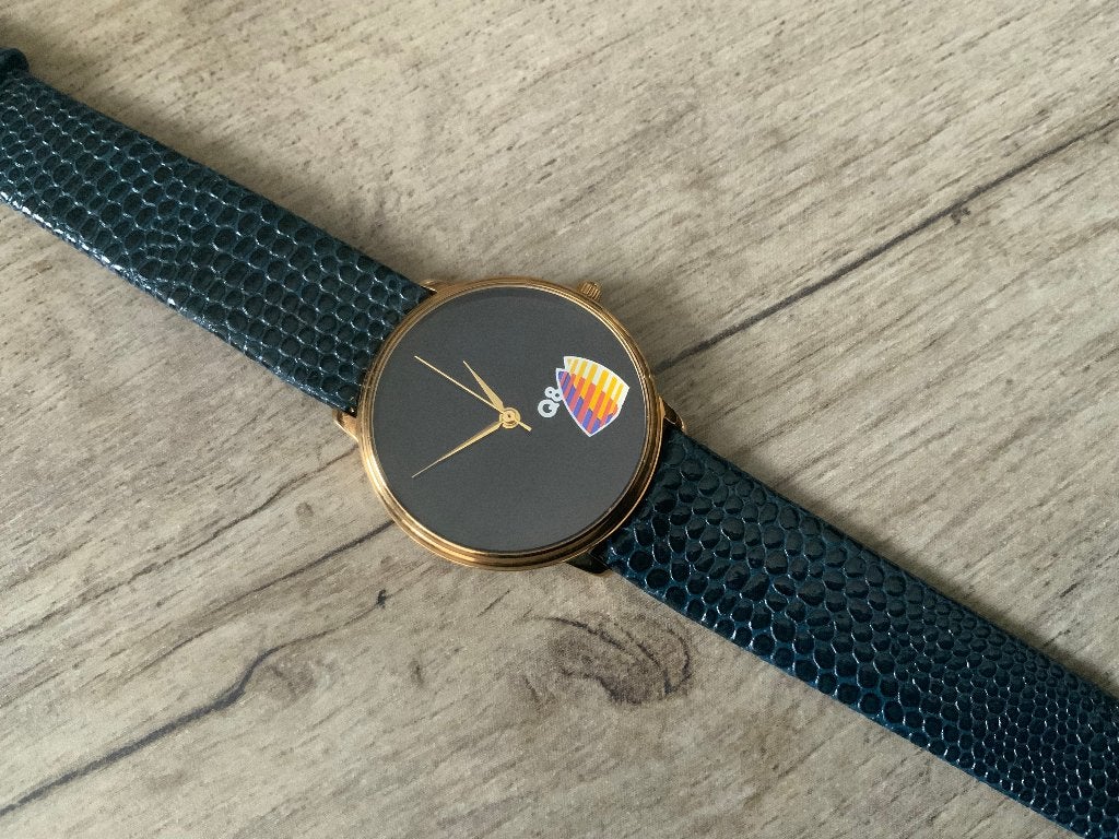 NIEUW - Q8 Kuwait Oil Jubileum Horloge - New old Stock 80's, Overige merken, Staal, Polshorloge, 1960 of later