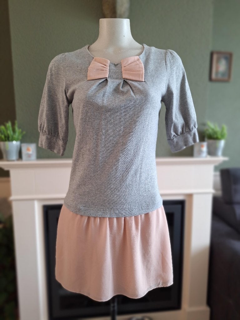 Ted Baker 2 in 1 look trui 1 S 36 grijs oranje, Verzenden, Zo goed als nieuw, Maat 36 (S), Ted Baker