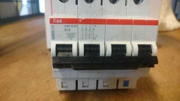 ZGAN ABB MODULAIRE INSTALLATIEAUTOMAAT INSTEEK RAIL, Nieuw, Ophalen of Verzenden, X, X