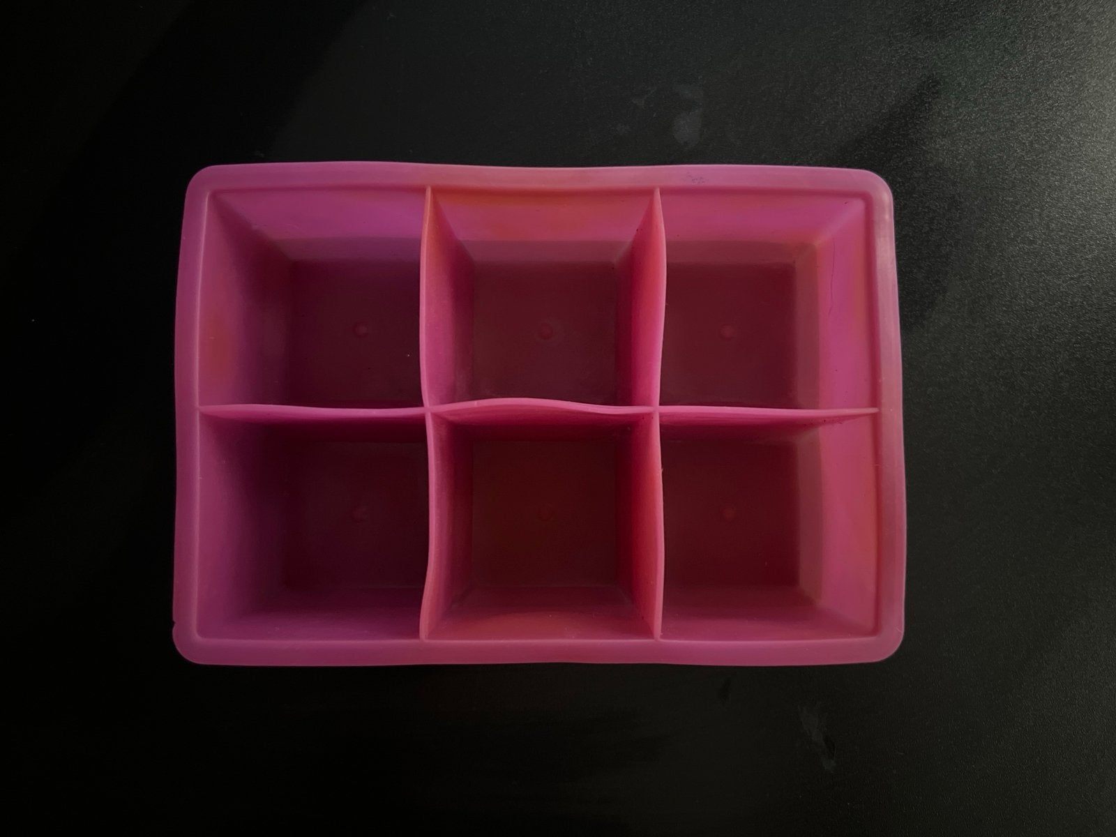 Roze siliconen ijsblokjesvorm met 6 vakjes, Huis en Inrichting, Ophalen of Verzenden, Roze, Overige merken, Rubber/elastomeren