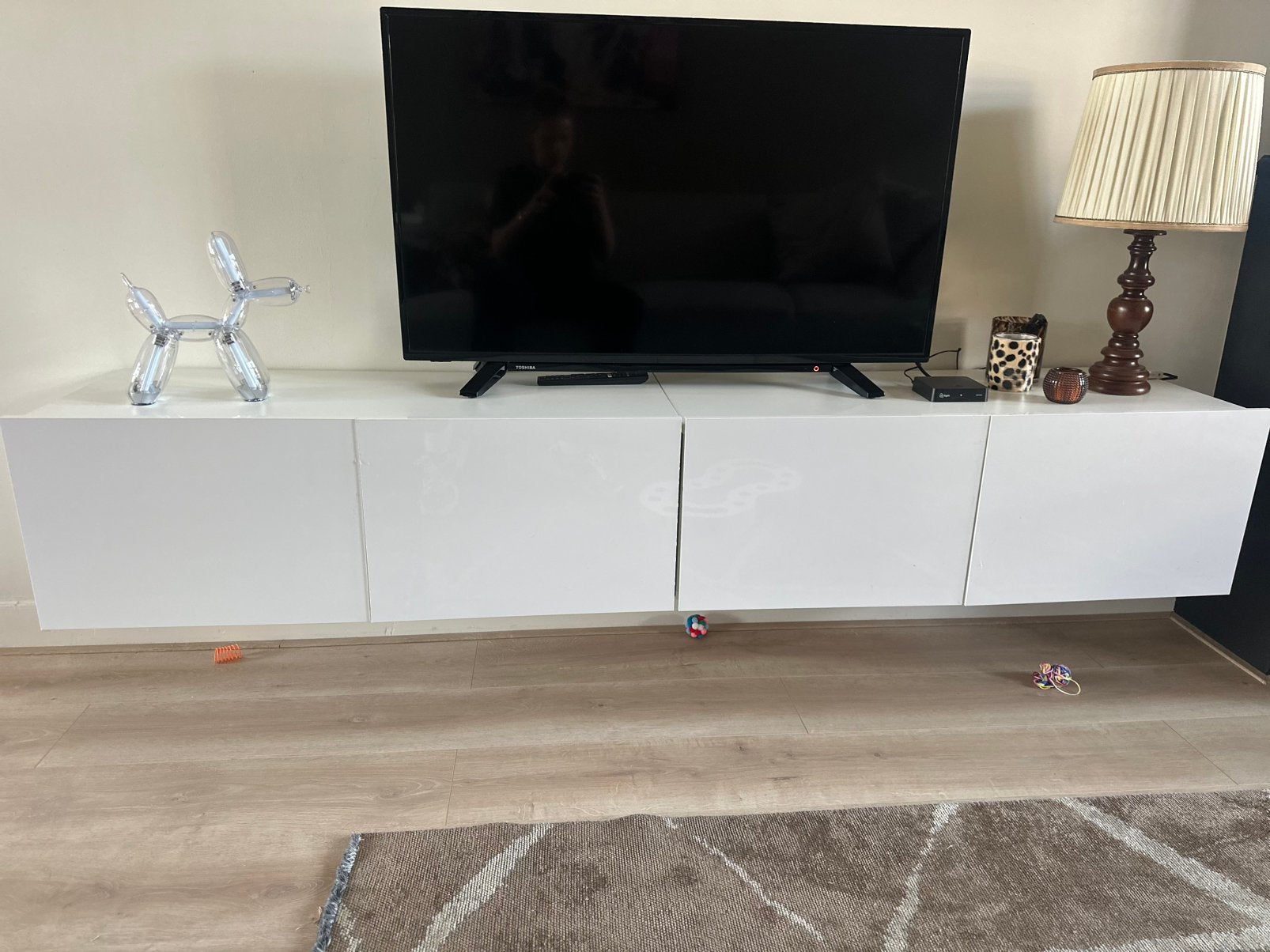Tv meubel wit - den haag, Huis en Inrichting, Ophalen, Zo goed als nieuw, 25 tot 50 cm, Minder dan 100 cm