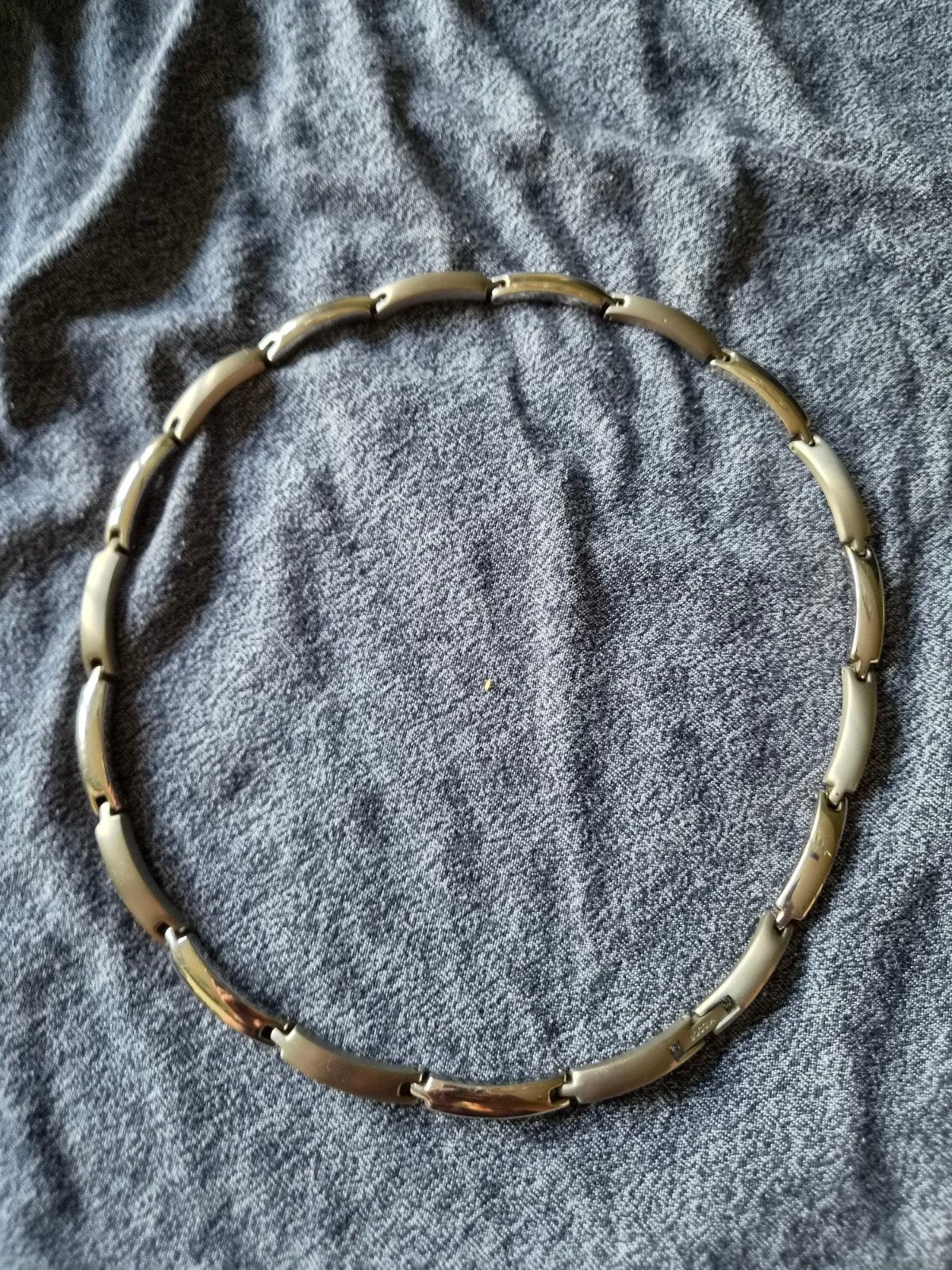 Boccia Titanium Ketting - Stijlvol en Lichtgewicht, Ophalen of Verzenden, Gebruikt, Zilver, Overige materialen