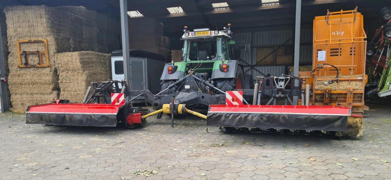 Vicon triple maaier, Ophalen, Veehouderij, Weidebouw