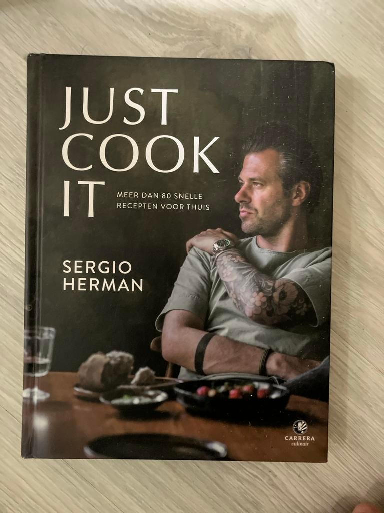 Just Cook It - Sergio Herman Kookboek, Boeken, Kookboeken, Ophalen of Verzenden, Zo goed als nieuw, Nederland en België, Hoofdgerechten