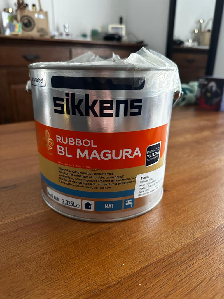 Sikkens Rubbol BL Magura 9005 Gitzwart 2,5L - Nieuw, Doe-het-zelf en Verbouw, Verf, Beits en Lak, Zwart, Nieuw, Ophalen of Verzenden