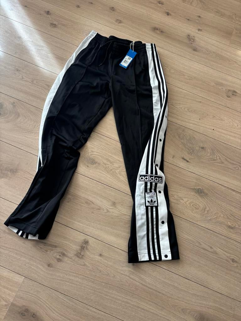 Adidas Adibreak Broek - Zwart met Witte Strepen, Maat 38/40 (M), Zwart, Nieuw, Ophalen of Verzenden