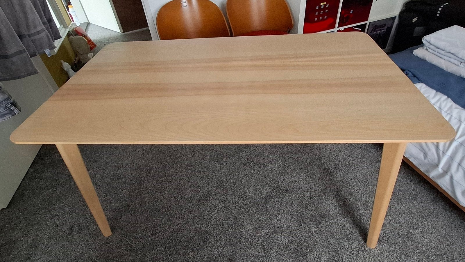 IKEA LISABO eettafel 140x80 cm, Huis en Inrichting, Tafels | Eettafels, Ophalen, 100 tot 150 cm, Modern, Scandinavisch, 50 tot 100 cm