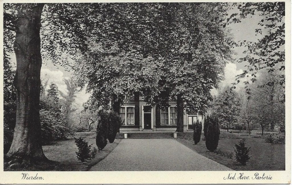 Wierden (Ov.) Ned. Herv. Pastorie, gelopen, Verzamelen, Ansichtkaarten | Nederland, Ophalen of Verzenden, 1920 tot 1940, Gelopen
