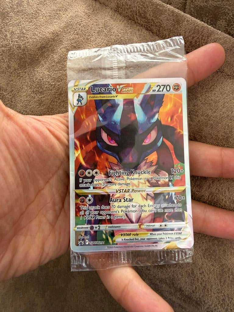 Lucario VSTAR (SWSH 291) Sealed Pokémon Kaart, Verzenden, Nieuw, Losse kaart