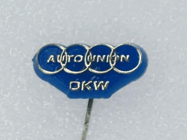 SP1678 Speldje Autounion DKW blauw, Verzamelen, Ophalen of Verzenden, Gebruikt, Overige onderwerpen