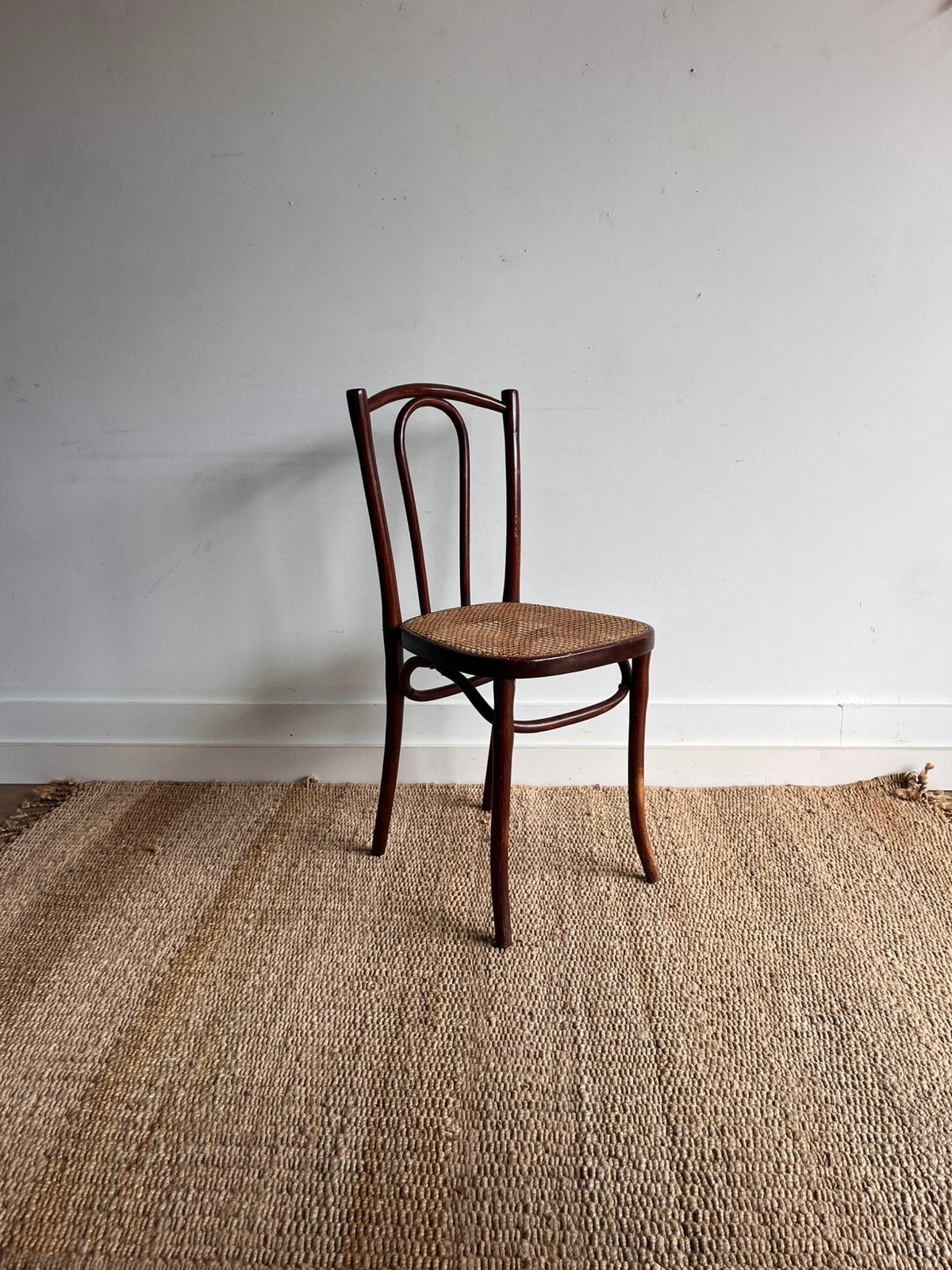 SALE ! Thonet n 056 bistro stoel webbing antiek vintage, Huis en Inrichting, Stoelen, Ophalen, Thonet, Bruin, Zo goed als nieuw