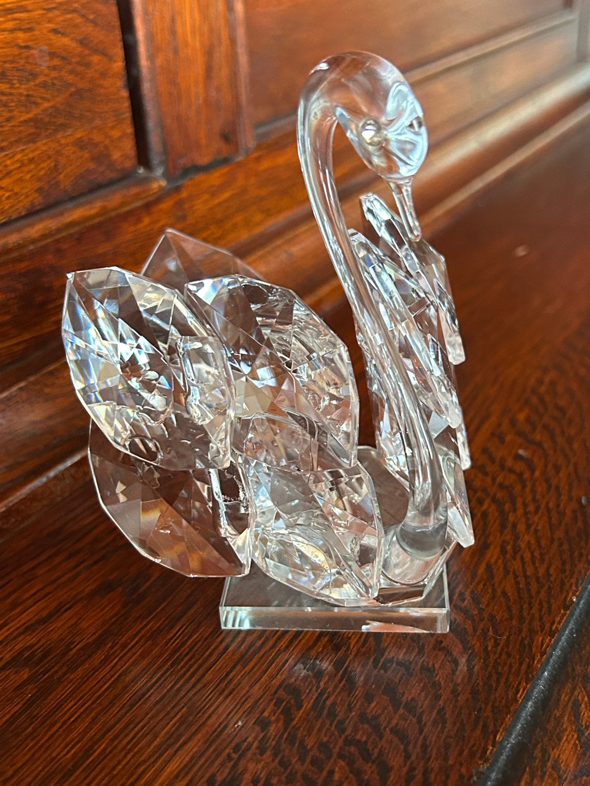 Decoratieve zwaan, Ophalen of Verzenden, Wit, Glas, Klassiek
