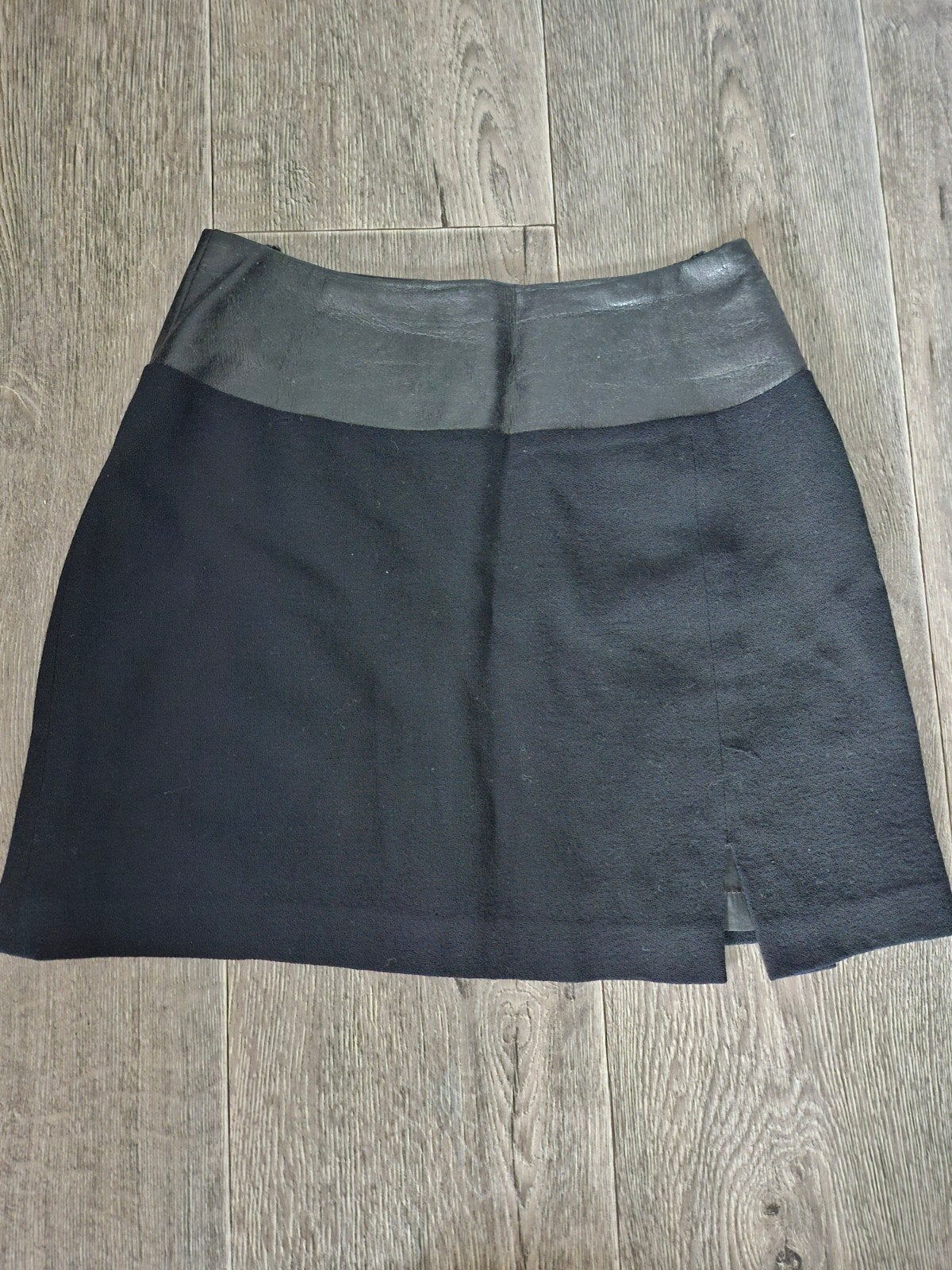 Bogie Women Zwart Minirokje met Leren Details - Maat 34 (XS), Zwart, Bogie Women, Ophalen of Verzenden, Zo goed als nieuw