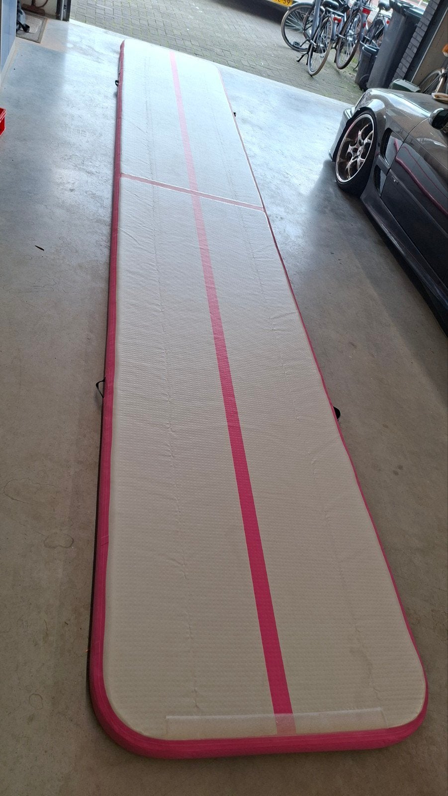 Roze Kesser Airtrack turnmat van 600x100x10 cm., Ophalen, Materiaal, Groter dan maat 42, Zo goed als nieuw