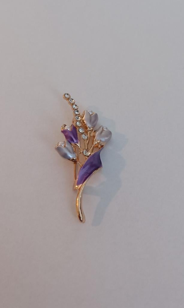 Tulpen broche, Overige materialen, 4 tot 7 cm, Overige kleuren, Nieuw