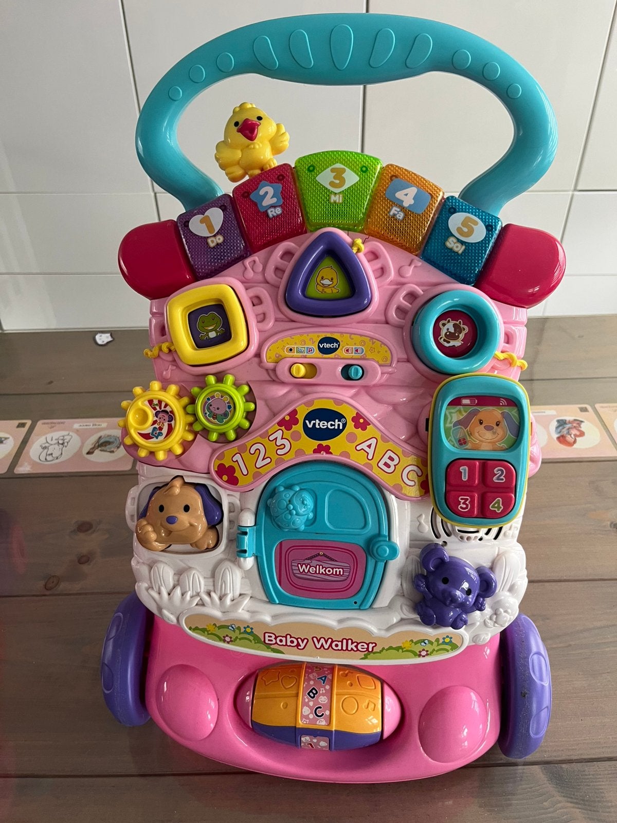 VTech Baby Walker Loopwagen met activiteitenpaneel, Kinderen en Baby's, Speelgoed | Babyspeelgoed, Ophalen of Verzenden, Zo goed als nieuw