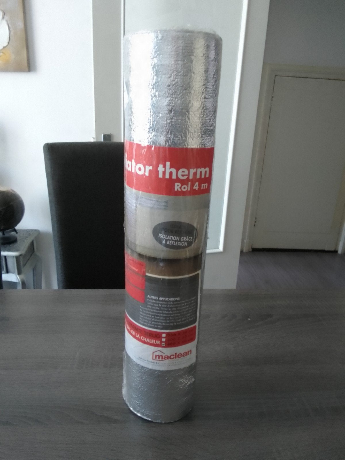 Radiatorfolie isolatie - Rol 4 meter - Maclean, Overige materialen, Nieuw, Minder dan 5 m², Muurisolatie
