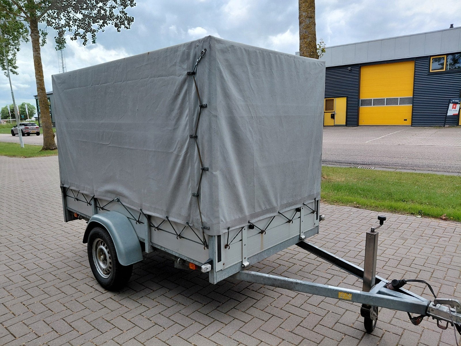 Anssems alu huif aanhangwagen 251x1.30m  750 kg KOOPJE, Ophalen, Zo goed als nieuw