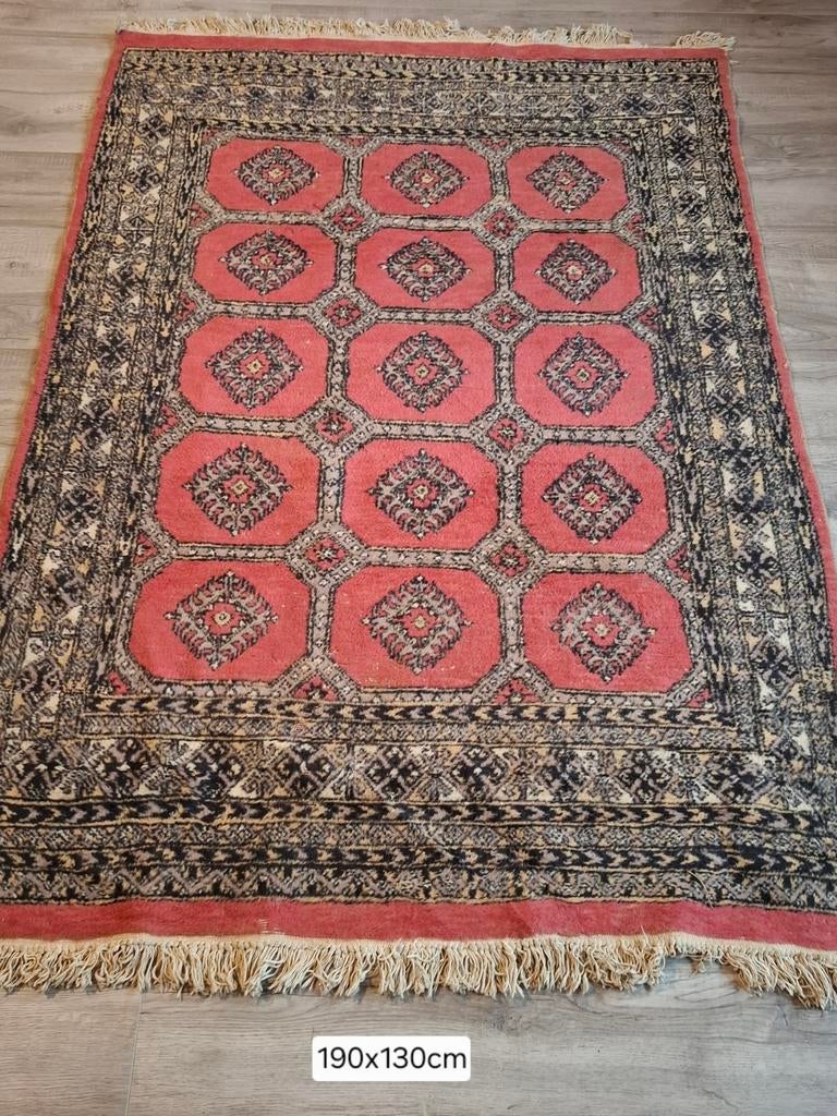 Handgemaakte Perzische tapijt Bokhara uit Iran, Ophalen, Rechthoekig, 200 cm of meer