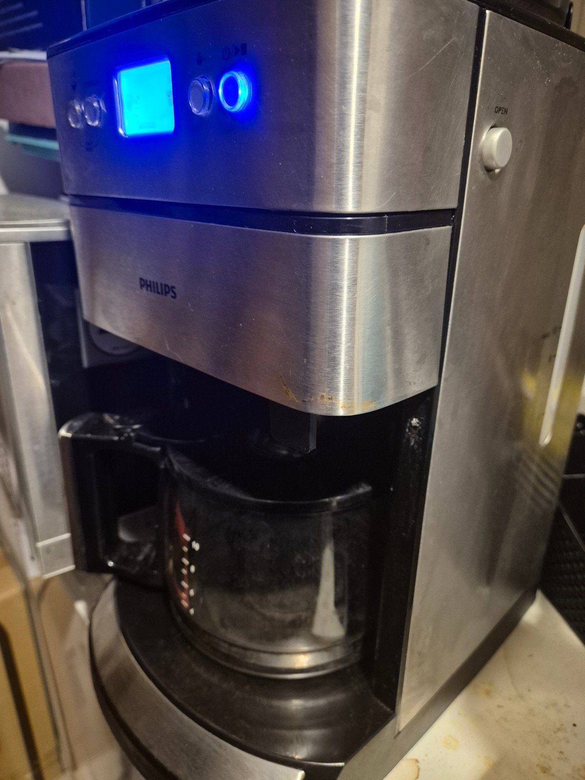 Koffiezetapparaat met bonenmaler - Philips, Ophalen, Gebruikt, 10 kopjes of meer, Koffiemachine