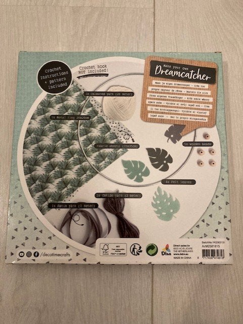 DécoTime dreamcatcher / dromenvanger, Groen, Textiel, Nieuw, Ophalen of Verzenden