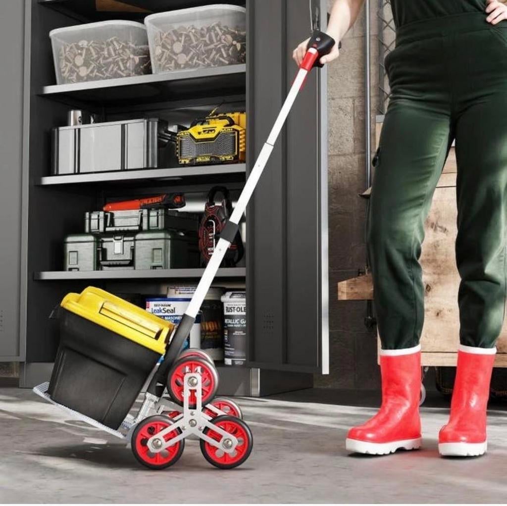 Opvouwbare Steekwagen met Trappenklimwielen NIEUW, Doe-het-zelf en Verbouw, Transportwagens, Nieuw, Ophalen of Verzenden, A, Minder dan 60 liter