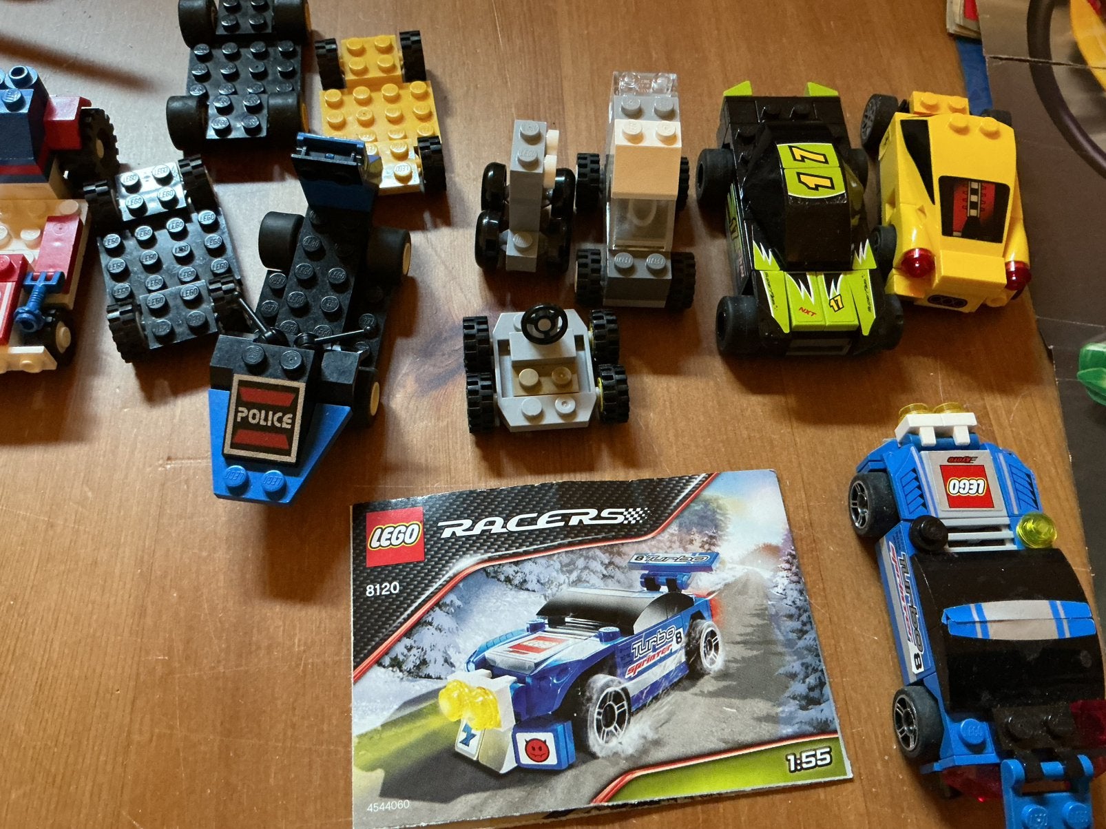 Zak vol auto’s onderdelen en posters uit serie RACER LEGO, Gebruikt, Lego, Ophalen of Verzenden, Racers