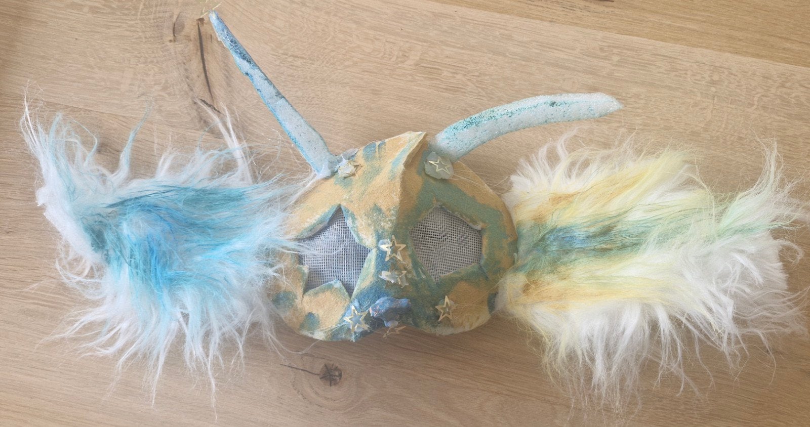 Libelle Draak Kat Masker met Grote Oren voor Kinderen, Ophalen, Gebruikt, 146 t/m 152, Jongen of Meisje