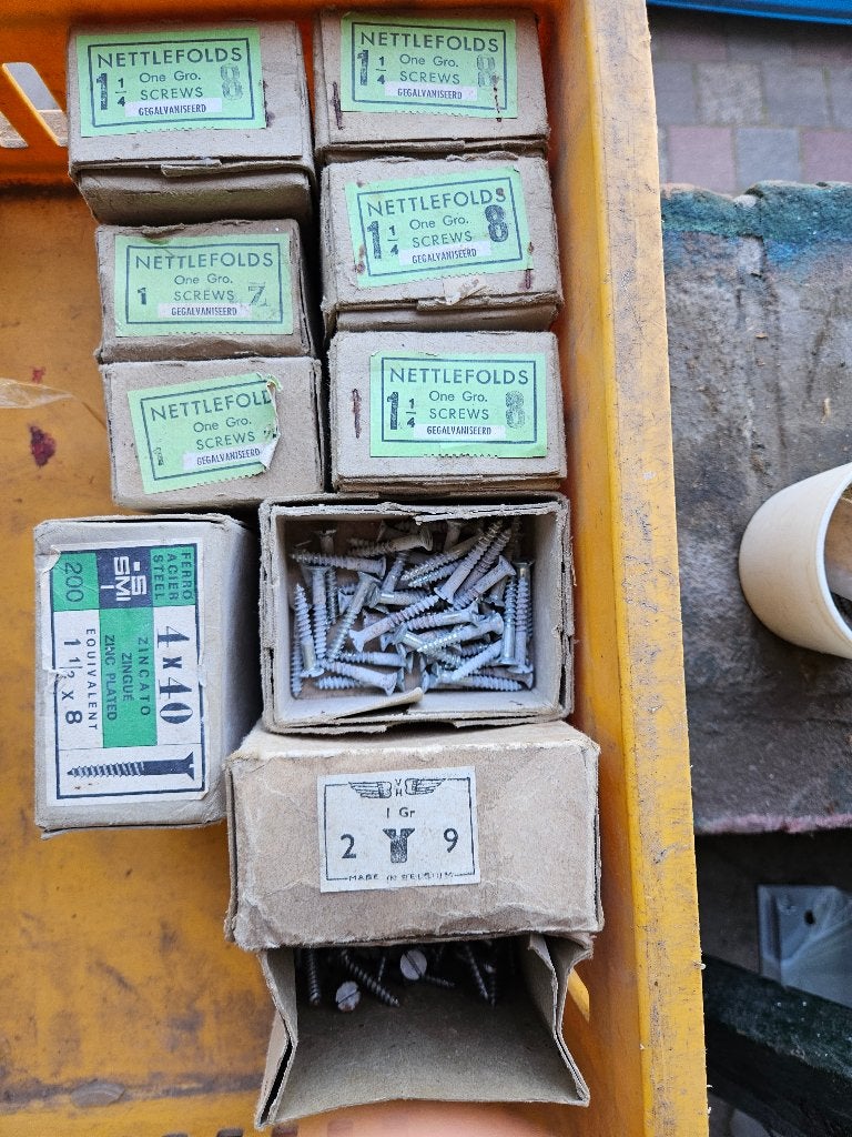 10 doosjes schroeven, Ophalen, Nieuw, Minder dan 50 mm, Schroeven