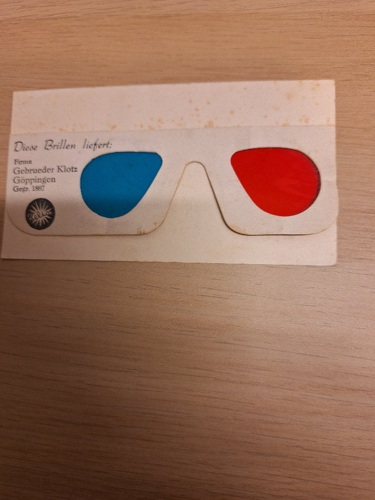 Vintage 3D Bril Gebrueder Klotz, Göppingen, Antiek en Kunst, Ophalen of Verzenden