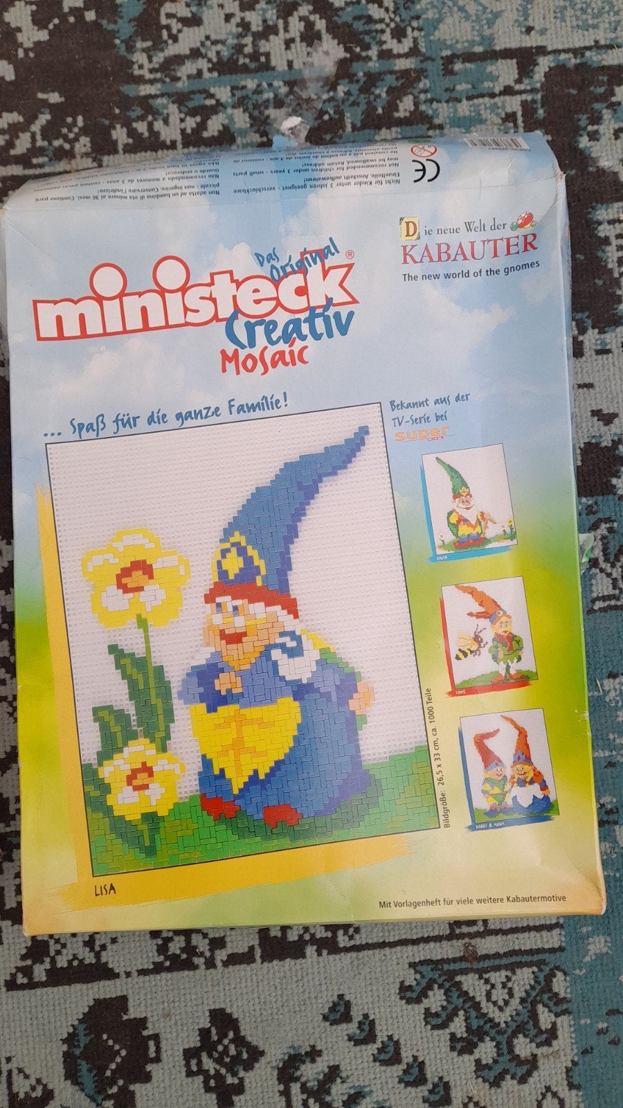 Ministeck Creativ Mosaic Kabouter Lisa en extra sets, Ophalen of Verzenden, Gebruikt, Box-set