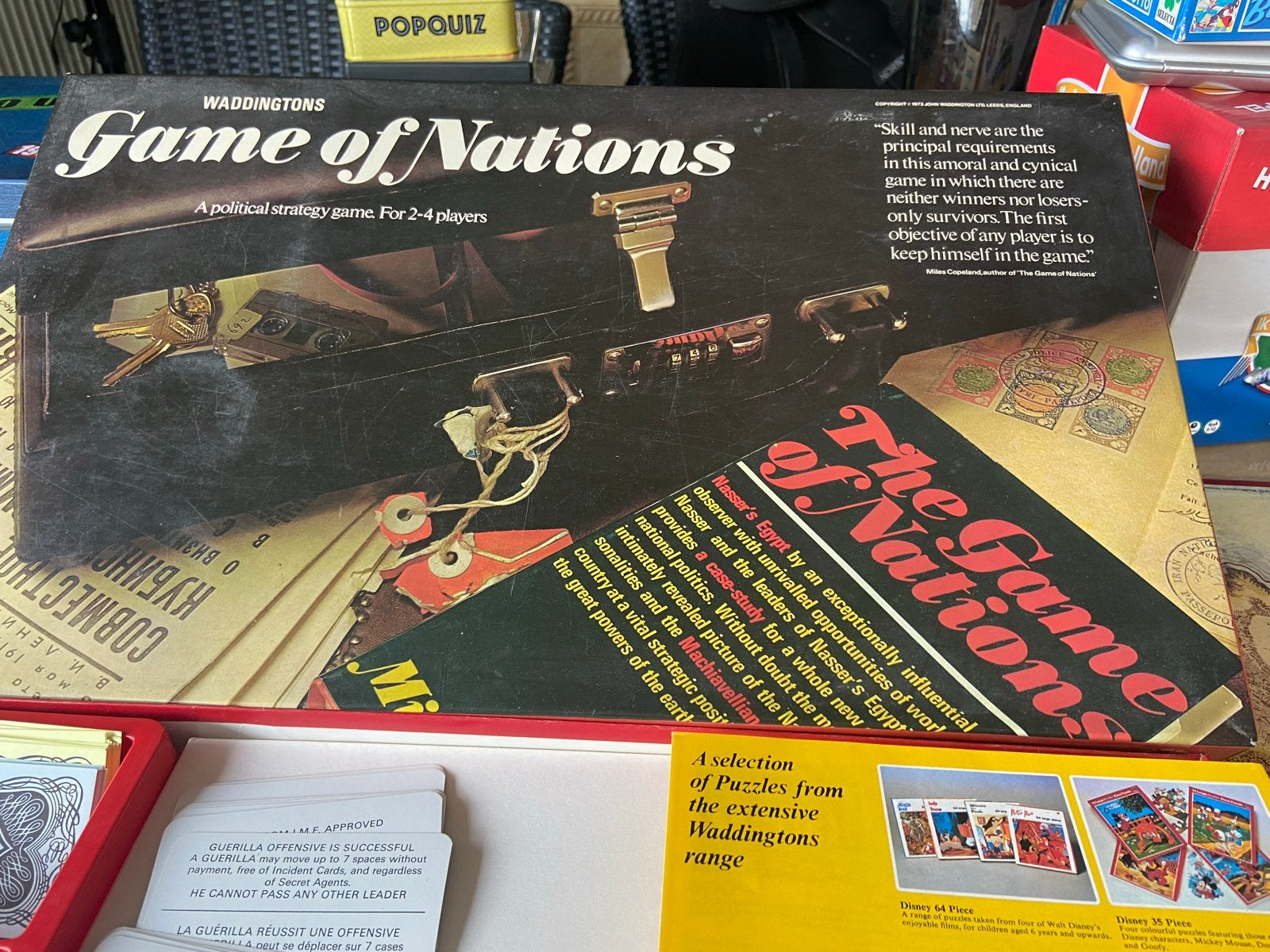 Waddingtons Game of Nations - Strategisch Bordspel, Drie of vier spelers, Ophalen of Verzenden, Gebruikt