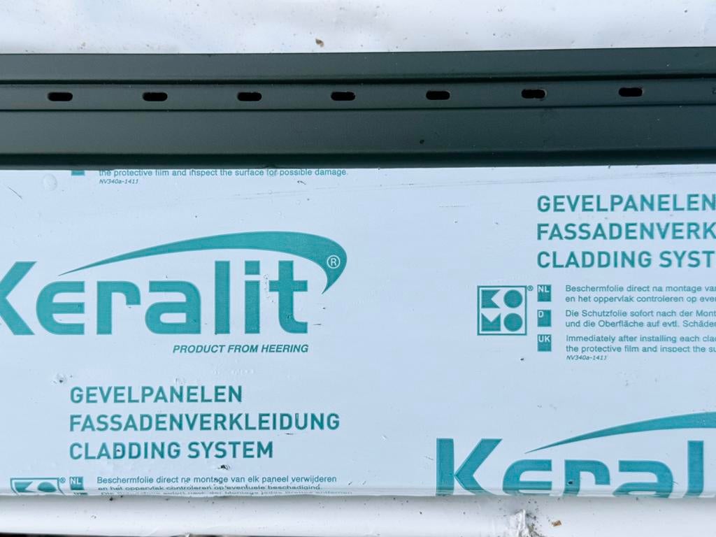 1x 6m Keralit Sponningdeel 143 - Timbergreen (RAL6009), Ophalen, Nieuw, Overige materialen, Minder dan 20 mm