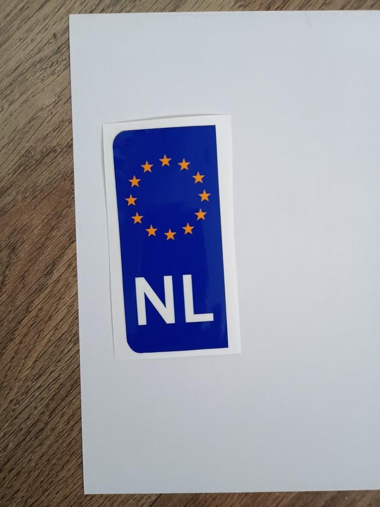 NL-STICKER. Verplicht met witte kentekenplaat over de grens, Caravans en Kamperen, Kampeeraccessoires, Nieuw, Ophalen of Verzenden