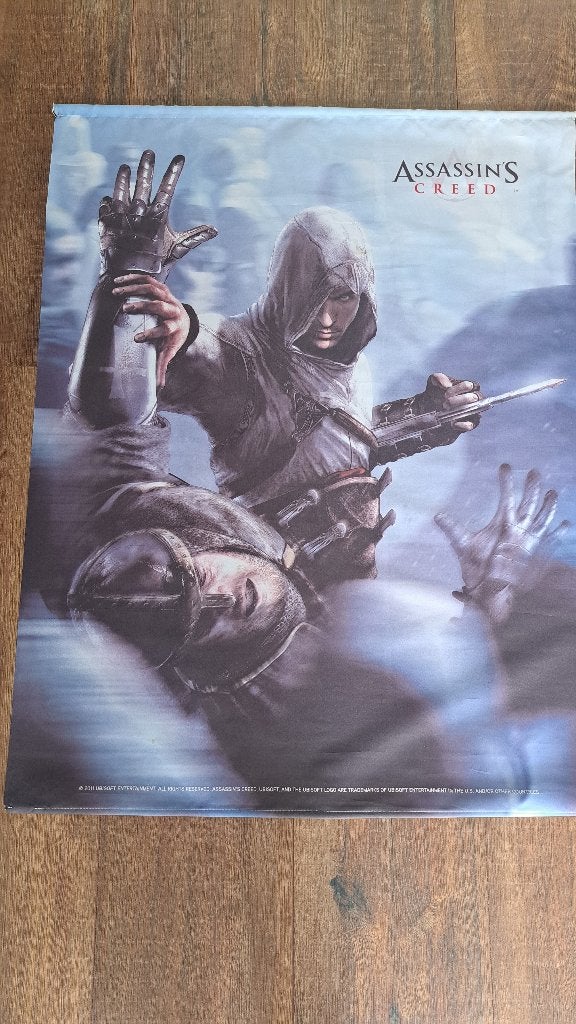 Wanddoek van Assassins, 100 cm, Zo goed als nieuw, Paars, Met ophangsysteem