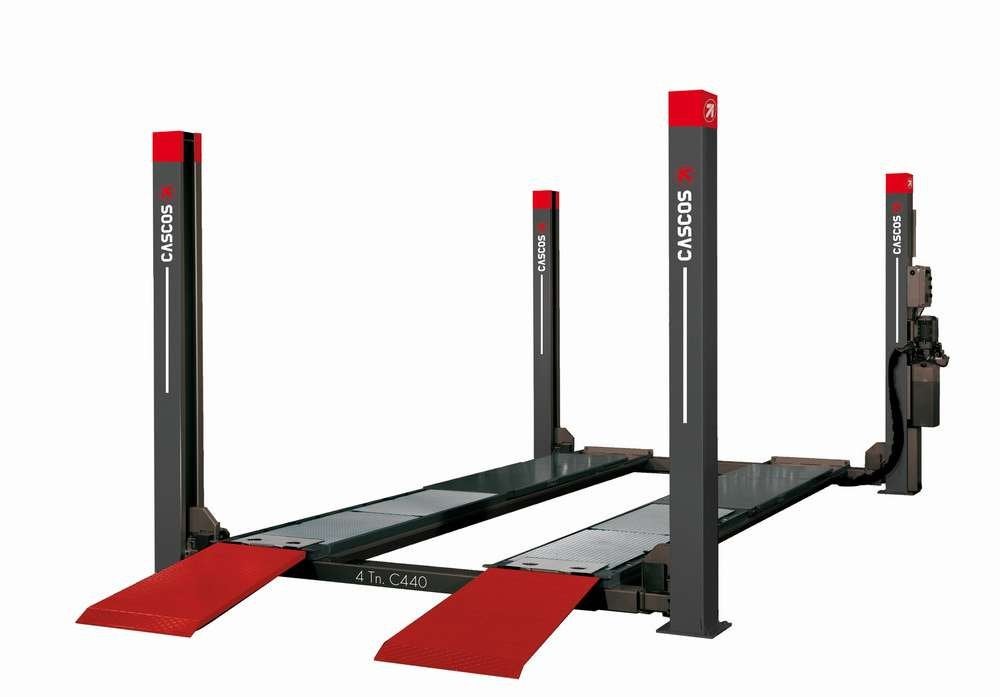 Vier koloms hefbrug 4000kg 4,8m flat Cascos, Eigen Haard 63 Balk, Louwsma B.V., Nieuw, Louwsmabalk@outlook.com