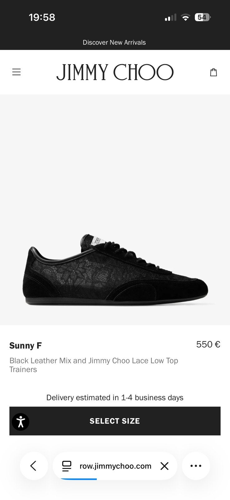 Nieuwe Jimmy Choo sneackers, Kleding | Dames, Zwart, Ophalen of Verzenden, Sneakers of Gympen, Zo goed als nieuw