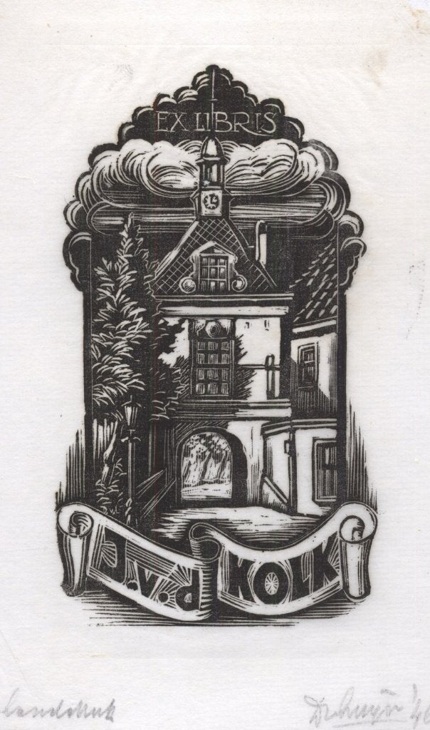 0255 Ex Libris Nederland : Dirk Govert van Luijn, 1946, Verzenden, Ex libris