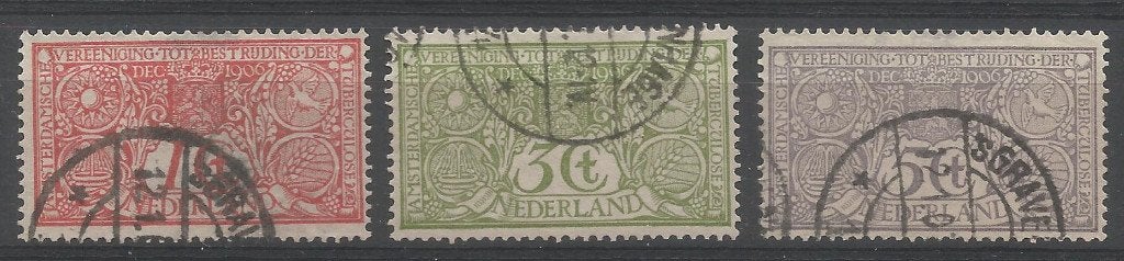 Tuberculose-zegels Nederland gestempeld, Postzegels en Munten, Postzegels | Nederland, Ophalen of Verzenden, T/m 1940, Gestempeld