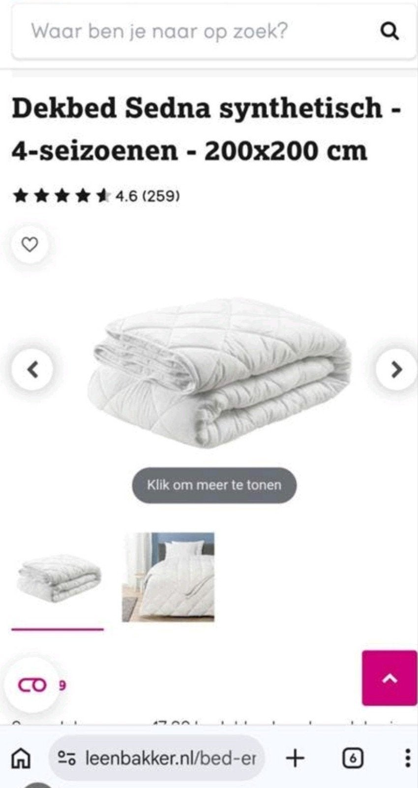 Dekbed 2 persoons, Wit, Tweepersoons, Ophalen of Verzenden, Deken of Dekbed