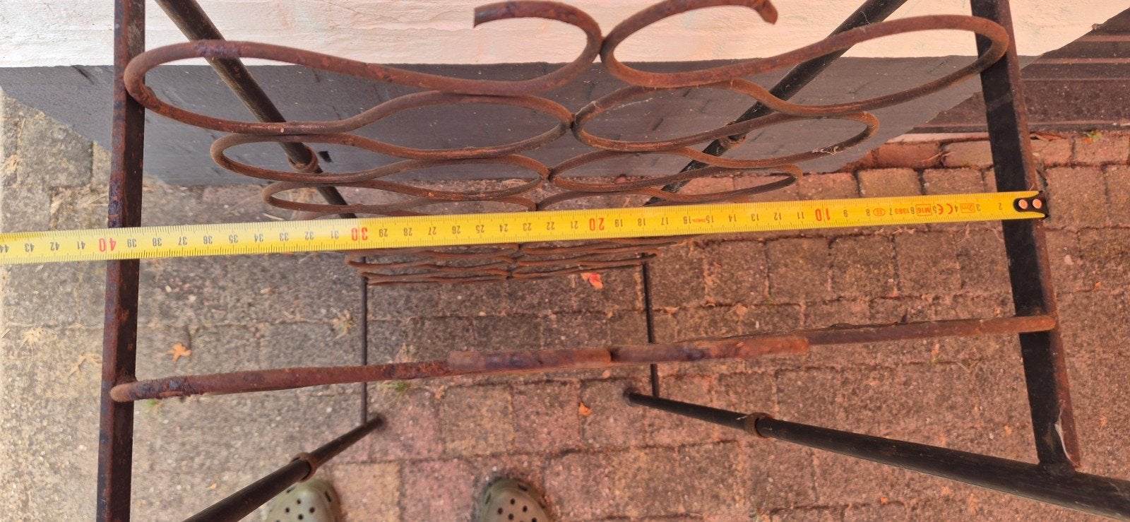 Wijnrek van Metaal - Ruimte voor 15 flessen, Huis en Inrichting, Woonaccessoires | Wijnrekken, Ophalen, Gebruikt, 15 tot 25 flessen