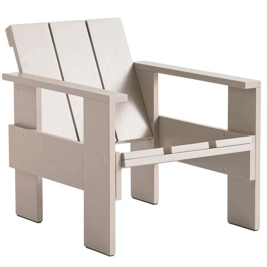 1 x bijzettafel + 2 x fauteuil Gerrit Rietveld, Hay, Crate, Tuin en Terras, Tuinsets en Loungesets, Bijzettafel, Zo goed als nieuw