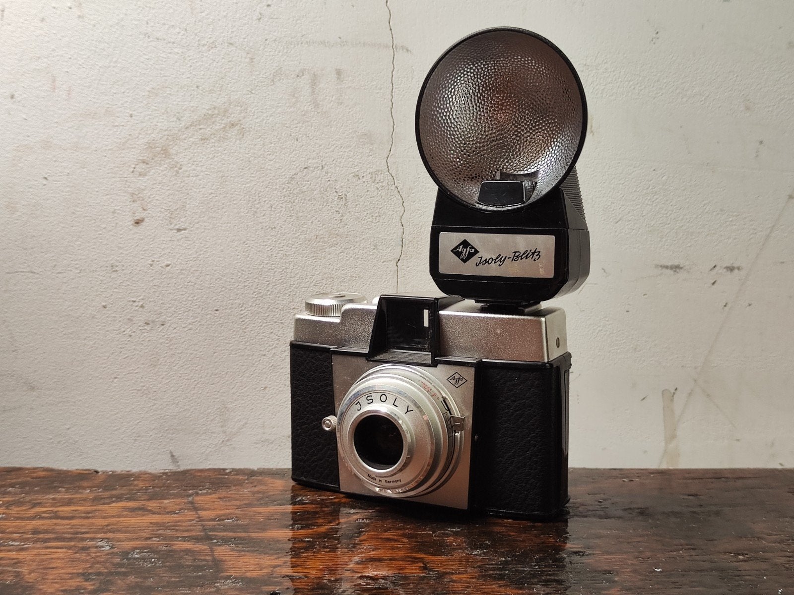 Agfa Isoly met Agfa Isoly Blitz, Ophalen of Verzenden, Gebruikt, Compact, Overige Merken