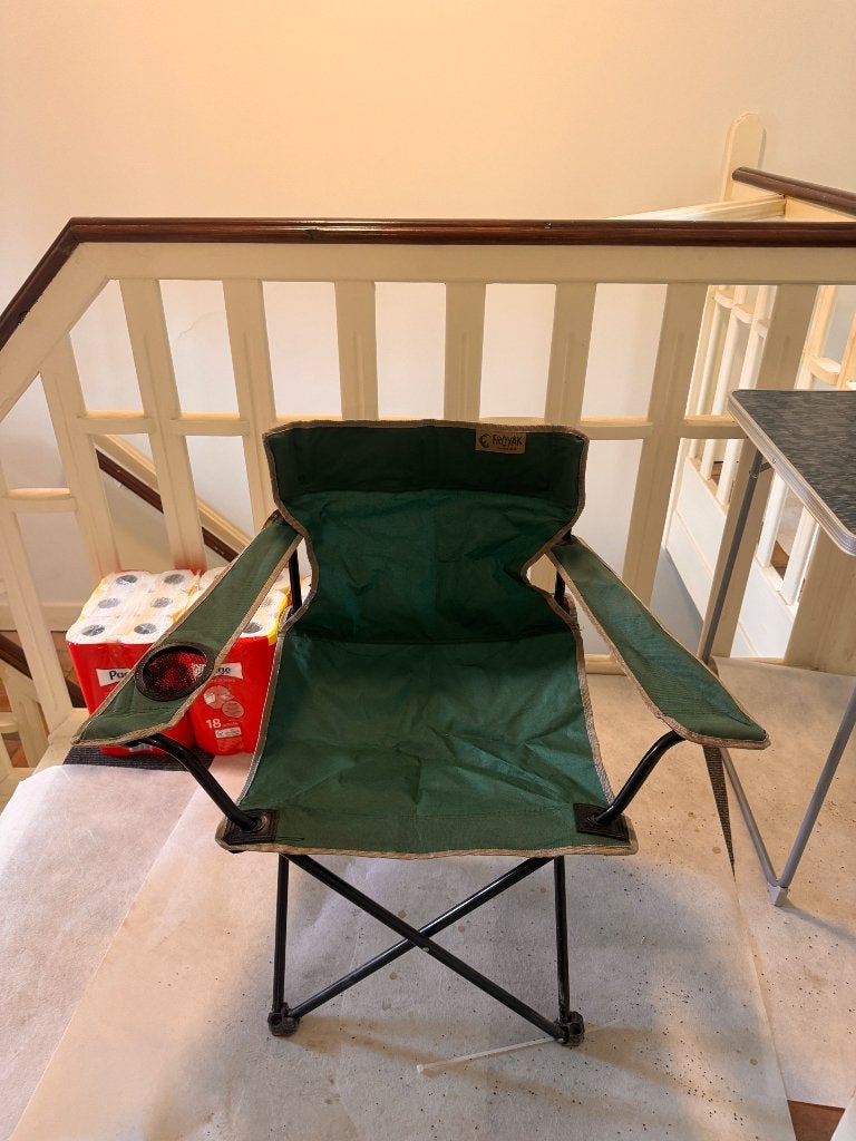 Camping tafel + stoel - enkel als set, Ophalen, Gebruikt, Campingtafel