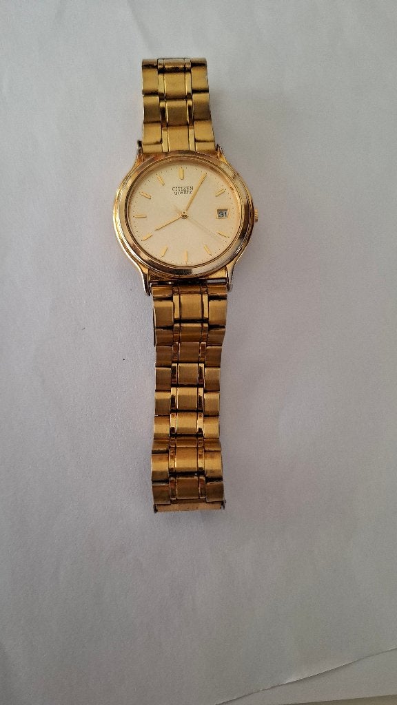 Citizen heren horloge met datum, Ophalen of Verzenden, Zo goed als nieuw, Staal, Citizen