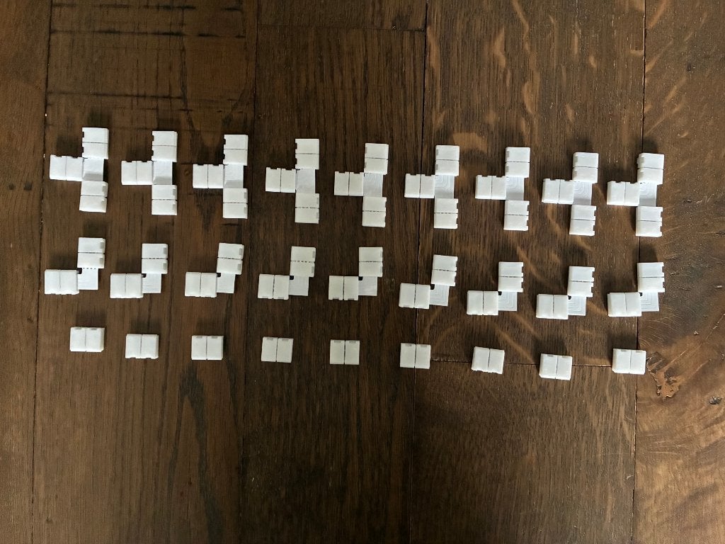 27x LED strip connector 4 pins 8 mm - normaal + L + T !, Verzenden, Nieuw