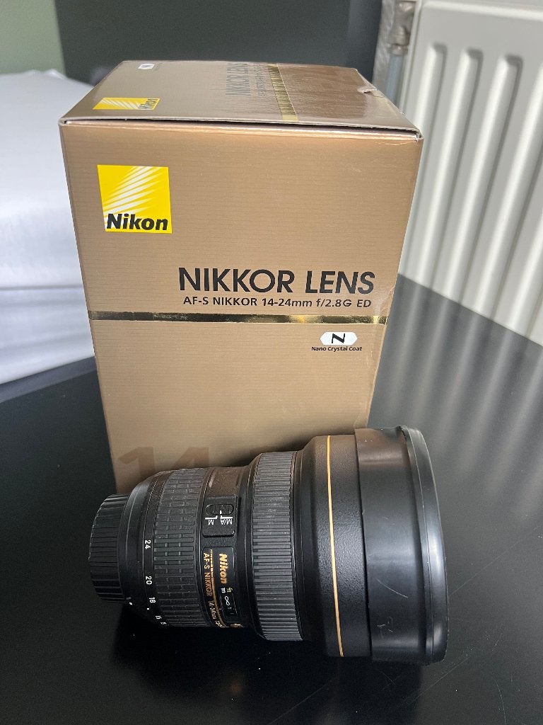 AF-S NIKKOR 14-24mm f/2.8G ED, Gebruikt, 14 mm, Nikon, Beschermhoes/tas