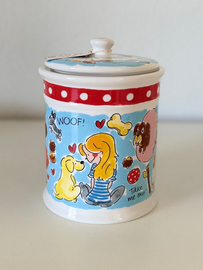 Blond Amsterdam voorraadpot hond Home is where my dog is, Keramiek, Overige typen, Nieuw, Ophalen of Verzenden